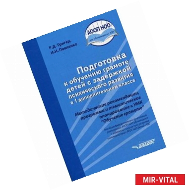 Фото Подготовка к обучению грамоте детей с задержкой психического развития в 1 дополнительном классе. Методическое пособие