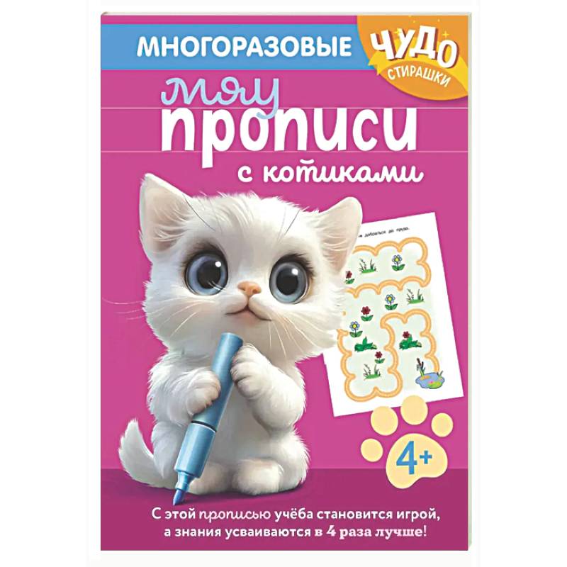 Фото Многоразовые мяупрописи с котиками: для детей 4-5 лет