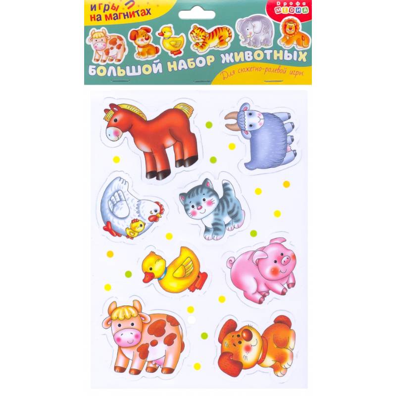 Фото Игры на магнитах. Большой набор животных