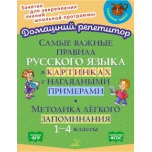 Фото Самые важные правила русского языка в картинках с наглядными примерами. 1-4 класс. ФГОС