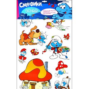 Фото Смурфики. Наклейки для стен