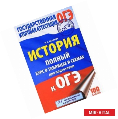 Фото ОГЭ. История. 6-9 классы. Полный курс в таблицах и схемах