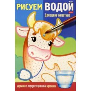 Фото Раскраска Рисуем водой. Домашние животные
