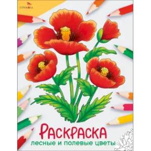 Фото Лесные и полевые цветы: раскраска
