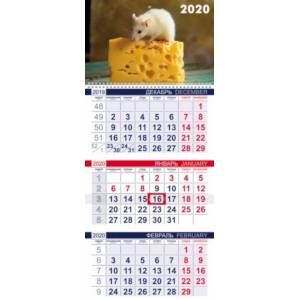 Фото Календарь на 2020 год квартальный трехблочный 'Эконом. Знак года' (3Кв1гр3_20508)