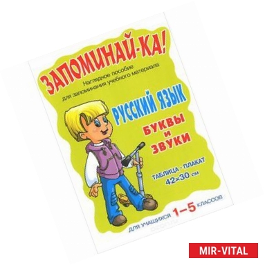 Фото Русский язык. 1-5 классы. Буквы и звуки. Плакат