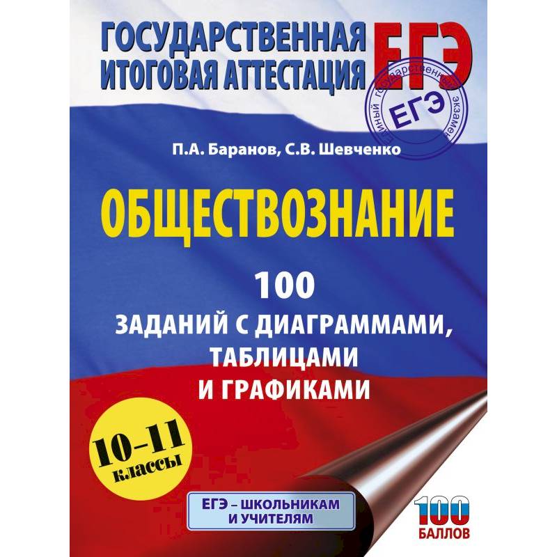 Фото ЕГЭ. Обществознание. 100 заданий с диаграммами, таблицами и графиками