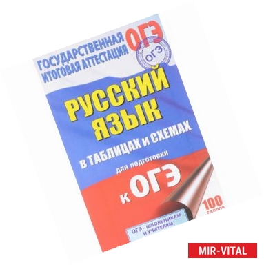 Фото ОГЭ. Русский язык в таблицах и схемах. 5-9 классы