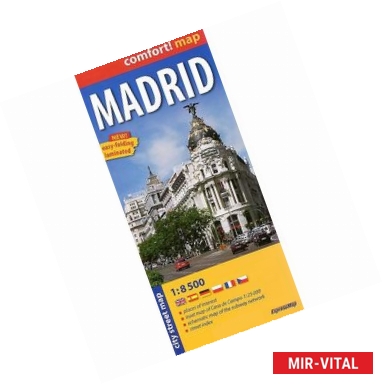 Фото Мадрид. Ламинированная карта