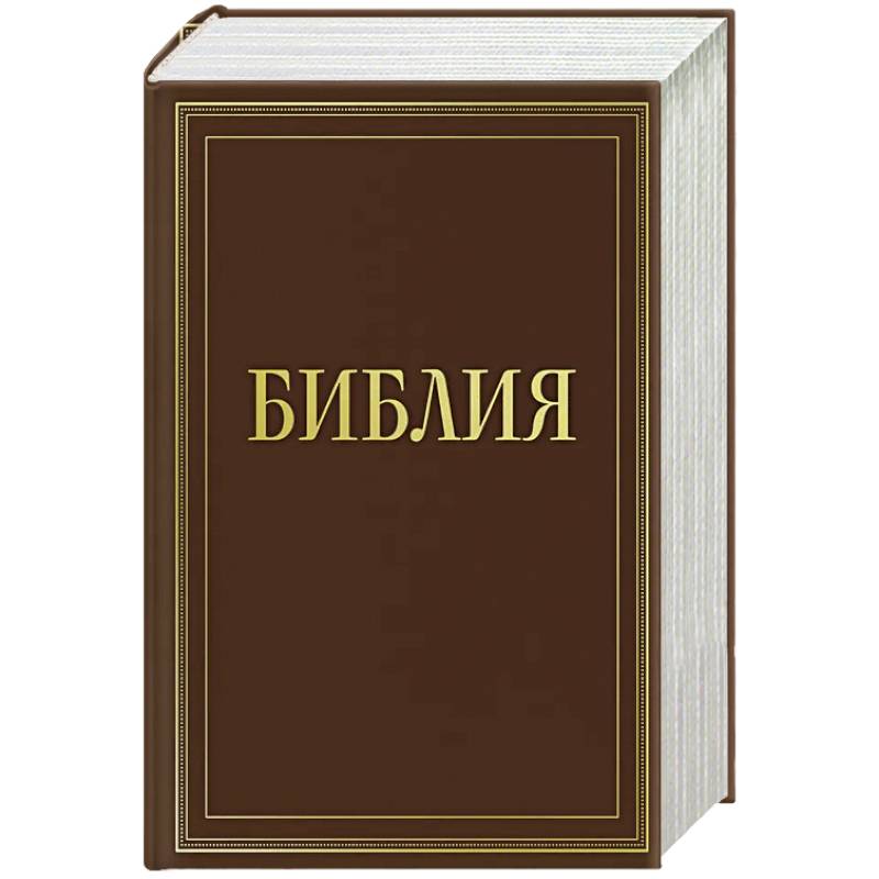 Фото Библия в русском синодальном переводе с полями для записей (коричневая)