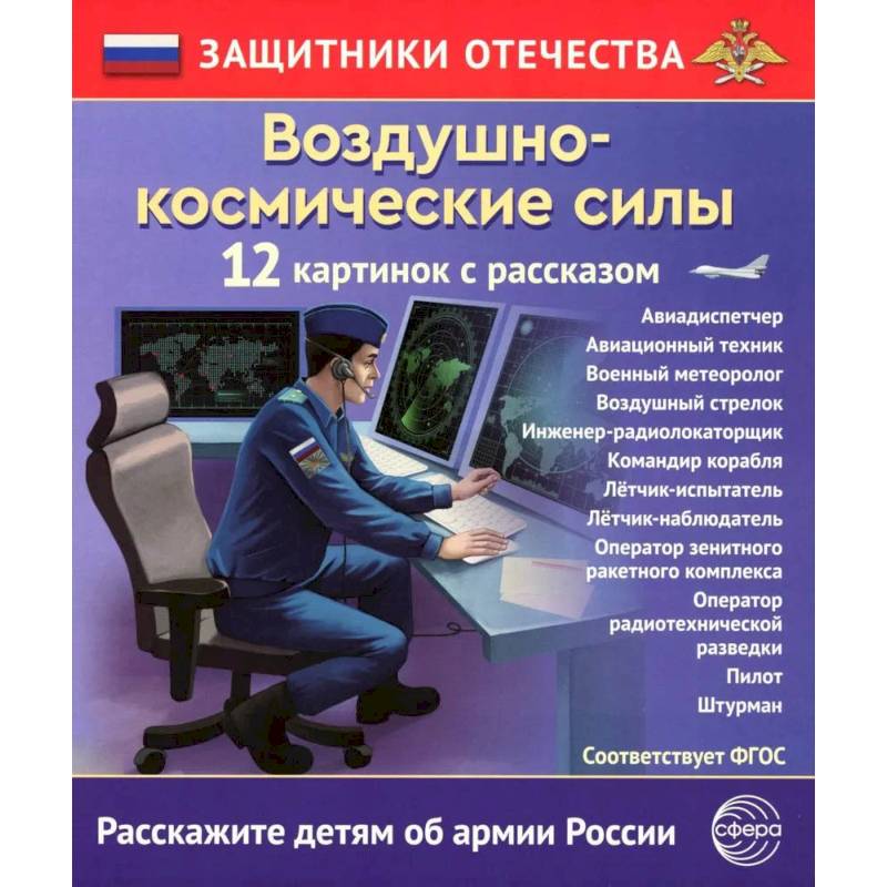Фото Воздушно-космические силы (12 карточек с текстом на обороте)