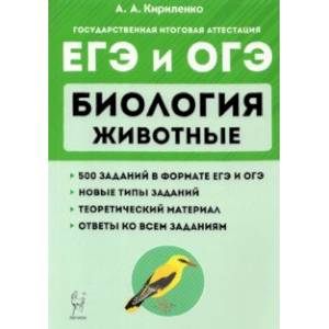 Фото ЕГЭ и ОГЭ. Биология. Раздел 'Животные'. Теория, тренировочные задания