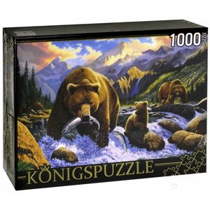Фото Puzzle-1000 'Медведи на рыбалке' (МГК1000-6471)