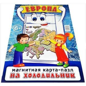 Фото Пазл магнитный Карта европы