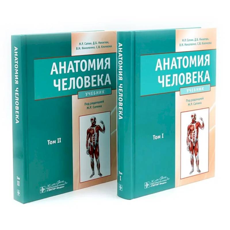 Фото Анатомия человека: Учебник. В 2 томах (комплект из 2-х книг)