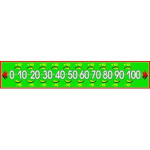 Фото Числовой ряд десятки (мини), 50x350 мм