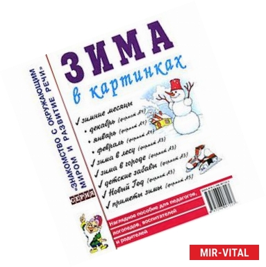 Фото Зима в картинках. Наглядное пособие для педагогов, логопедов, воспитателей и родителей