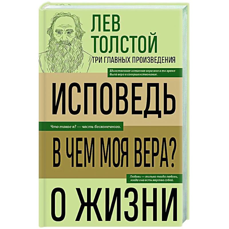 Фото Лев Толстой. Исповедь. В чем моя вера? О жизни