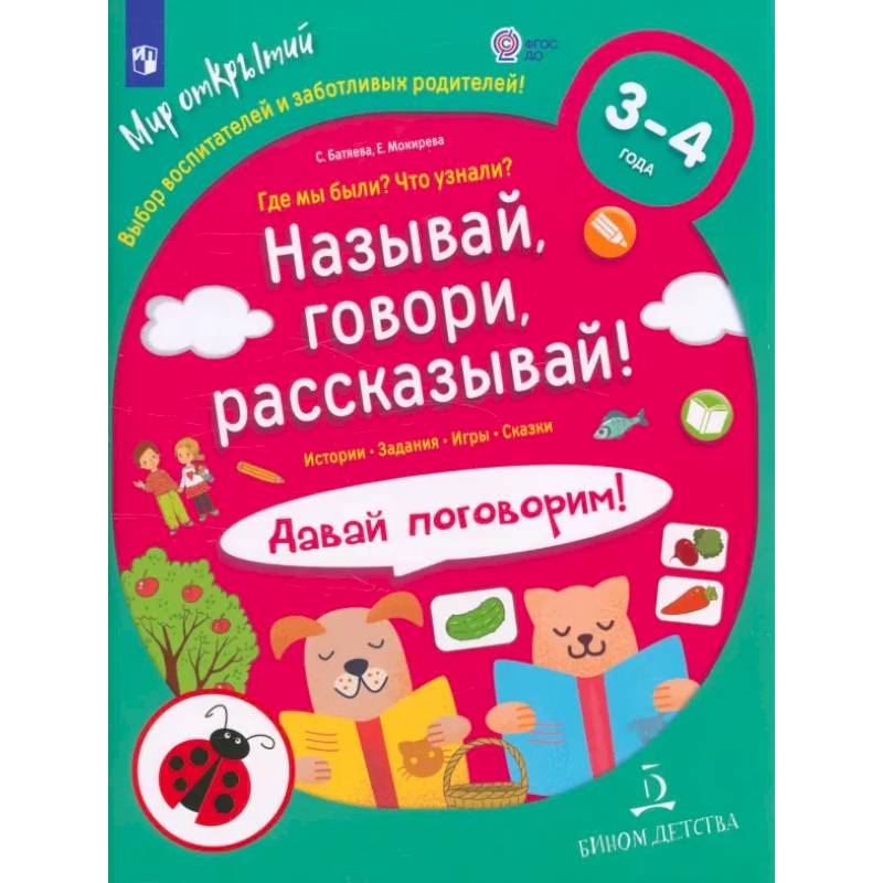 Фото Называй, говори, рассказывай! Где мы были? Что узнали? Давай поговорим! ФГОС ДО