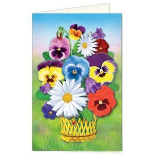 Фото Набор для детского творчества. Изготовление открытки 'Корзиночка с цветами' (АБ 23-803)