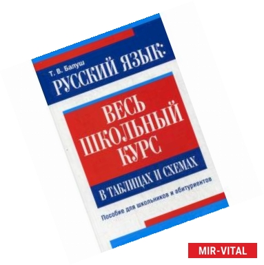 Фото Русский язык. Весь школьный курс в таблицах и схемах