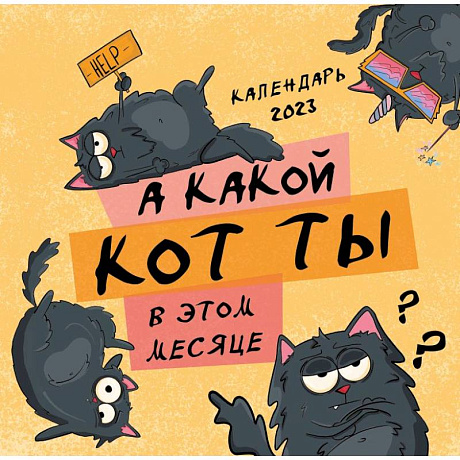 Фото А какой кот ты в этом месяце? Календарь настенный на 2023 год