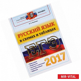 ЕГЭ 2017. Русский язык в схемах и таблицах