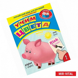 Учим цвета. Английский язык для малышей с наклейками