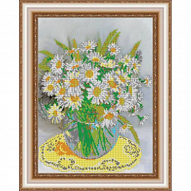 «Светлица» набор для вышивания бисером №395 «Любимые цветы» бисер Чехия 30x24см