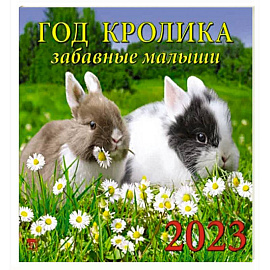 Календарь Год кролика.Забавные малыши на 2023 год