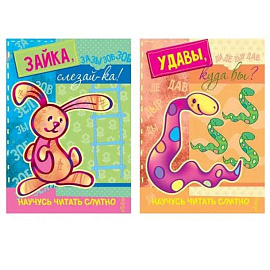 Комплект книг. Научусь читать слитно. Для детей 5-7 лет (в 2 книгах)