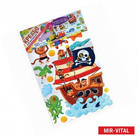 Наклейки для стен. Остров сокровищ. 2 листа