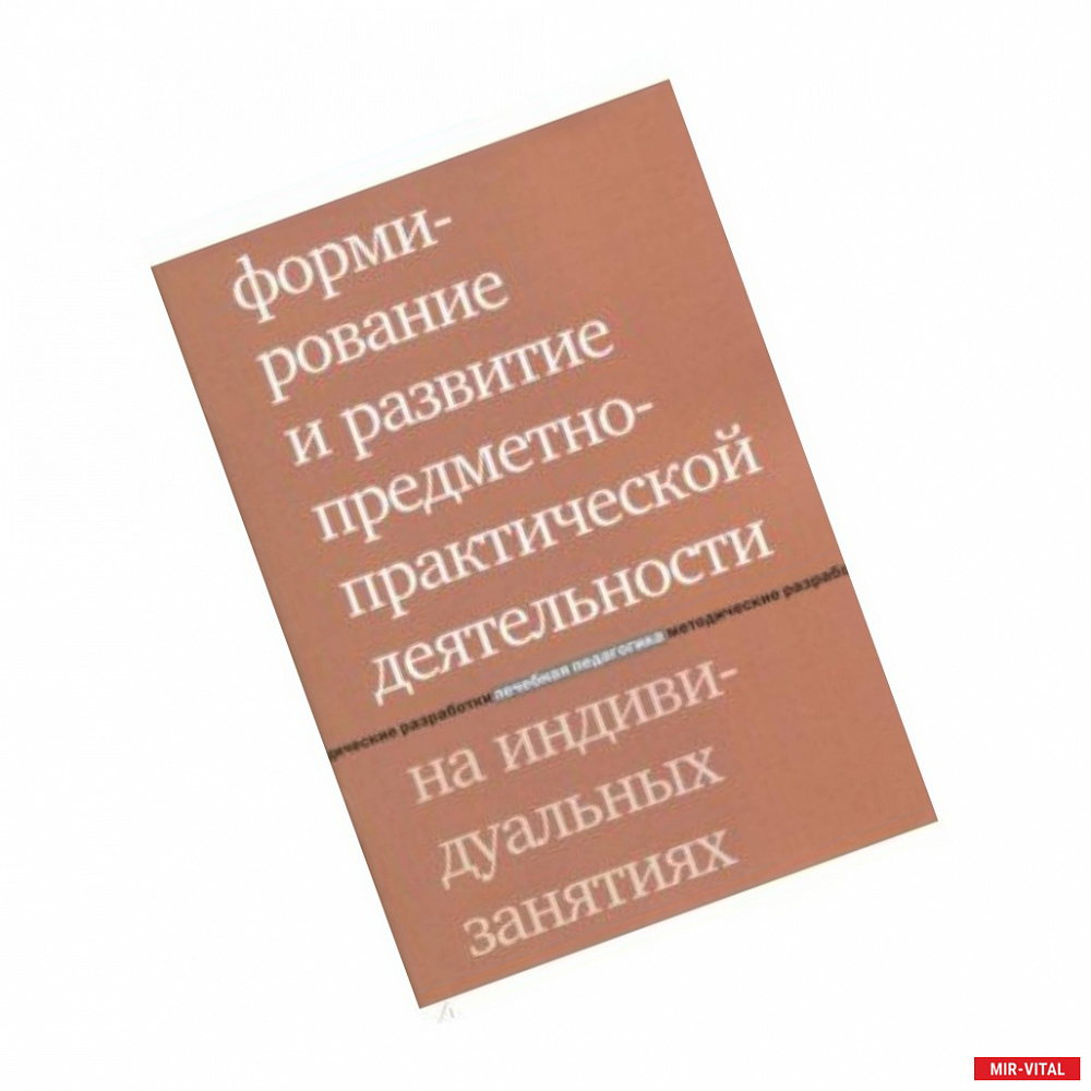 Фото Формирование и развитие предметно-практической деятельности на индивидуальных занятиях