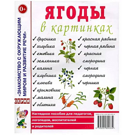 Ягоды в картинках. Наглядное пособие для педагогов, воспитателей, логопедов, родителей