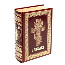 Библия. Книги Священного Писания Ветхого и Нового Завета (кожа, золот.тиснен.)