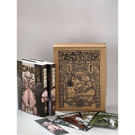 Фото Подарочный комплект Gachiakuta. Крутые отбросы. Том 1-2 в коробке с бонусами