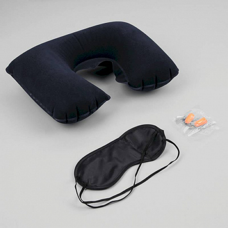 Фото Набор путешественника: подушка для шеи, маска для сна, беруши