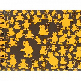 Блокнот 'Оранжевые мишки' (40 листов,145х180) (БЛ-3470)