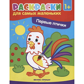 Первые птички: книжка-раскраска