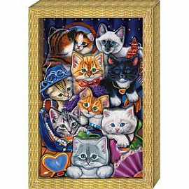 Набор для создания картины 'Я люблю котят' (АБ 21-111)