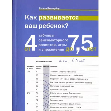 Фото Как развивается ваш ребенок? Таблицы сенсо-моторного развития, игры и упражнения: от 4 до 7,5 лет