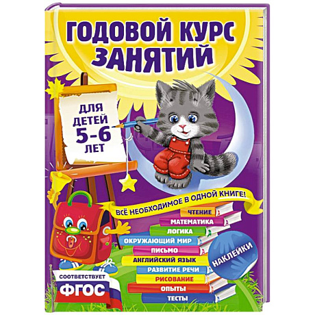 Фото Годовой курс занятий для детей 5-6 лет. С наклейками