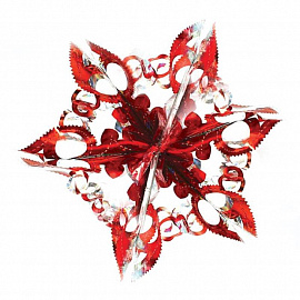 Новогоднее украшение 'Ажурная звезда', 17x17 см (в ассортименте)