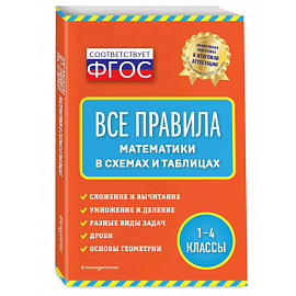 Все правила математики: в схемах и таблицах