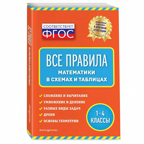 Фото Все правила математики: в схемах и таблицах