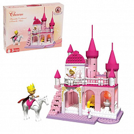 Конструктор для девочек «Розовый замок», 300 деталей