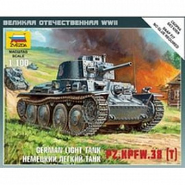 Сборная модель 'Немецкий лёгкий танк Т-38'