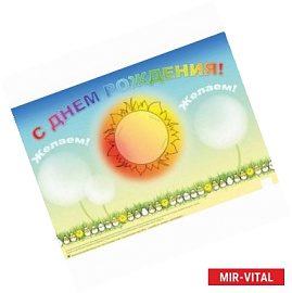 С днем рождения. Плакат