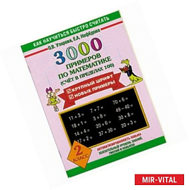 3000 примеров по математике (Счет в пределах 100). 2 класс