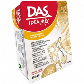 Масса для лепки 'Das idea mix', 100 грамм, имитация камня, желтый